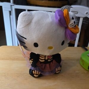 Hello Kitty Skeleton Plush - White, Black, Purple, Orange